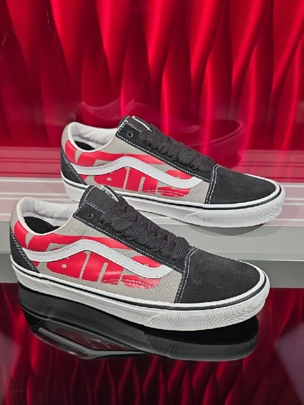 Vans Old Skool Jumbo Vans Black White Size 8M / 9.5W